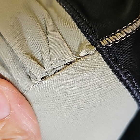 De Soto women's short, short triathlon shorts. Black and tan.‎ SIZE SMALL - Picture 7 of 10